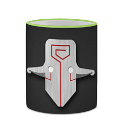 Кружка 3D Dota 2: Juggernaut, цвет: 3D-светло-зеленый кант — фото 2