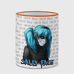 Кружка 3D Sally Face, цвет: 3D-оранжевый кант — фото 2