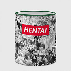 Кружка 3D HENTAI, цвет: 3D-зеленый кант — фото 2