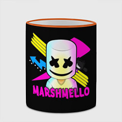 Кружка 3D Marshmello DJ, цвет: 3D-оранжевый кант — фото 2