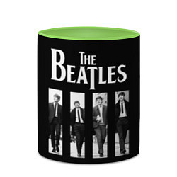 Кружка 3D The Beatles: Black Side, цвет: 3D-белый + светло-зеленый — фото 2