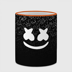 Кружка 3D Marshmello Black, цвет: 3D-оранжевый кант — фото 2