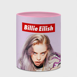 Кружка 3D Billie Eilish: Bored, цвет: 3D-белый + розовый — фото 2