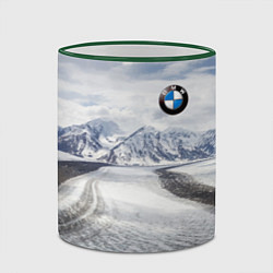 Кружка 3D BMW - снежная вершина, цвет: 3D-зеленый кант — фото 2