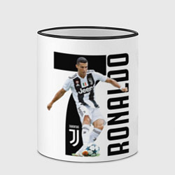 Кружка 3D Ronaldo the best, цвет: 3D-черный кант — фото 2