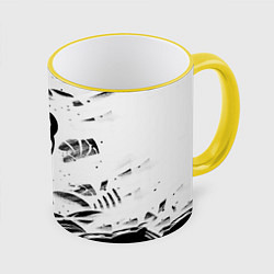 Кружка 3D Hollow Knight, цвет: 3D-желтый кант