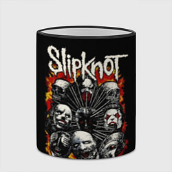 Кружка 3D Slipknot: Faces, цвет: 3D-черный кант — фото 2