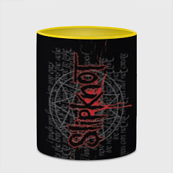 Кружка 3D Slipknot: Pentagram, цвет: 3D-белый + желтый — фото 2