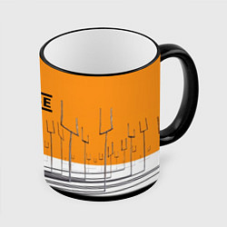 Кружка 3D Muse: Orange Mood, цвет: 3D-черный кант