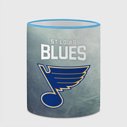 Кружка 3D St Louis Blues, цвет: 3D-небесно-голубой кант — фото 2