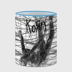 Кружка 3D Korn: The Nothing, цвет: 3D-небесно-голубой кант — фото 2