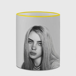 Кружка 3D BILLIE EILISH, цвет: 3D-желтый кант — фото 2