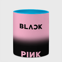 Кружка 3D Blackpink - розово-черный, цвет: 3D-белый + небесно-голубой — фото 2