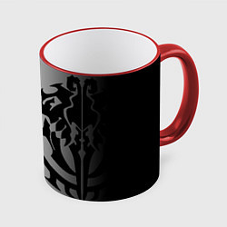 Кружка 3D Overlord, цвет: 3D-красный кант