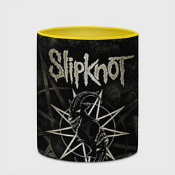 Кружка 3D Slipknot goat, цвет: 3D-белый + желтый — фото 2