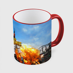 Кружка 3D PUBG, цвет: 3D-красный кант