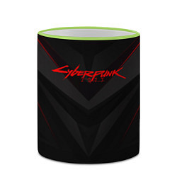 Кружка 3D CYBERPUNK 2077, цвет: 3D-светло-зеленый кант — фото 2