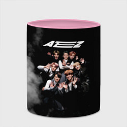 Кружка 3D Ateez, цвет: 3D-белый + розовый — фото 2