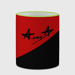 Кружка 3D Алиса, цвет: 3D-светло-зеленый кант — фото 2