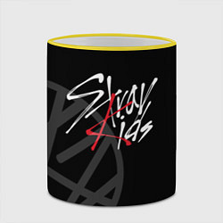 Кружка 3D Stray Kids, цвет: 3D-желтый кант — фото 2