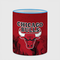 Кружка 3D CHICAGO BULLS, цвет: 3D-небесно-голубой кант — фото 2