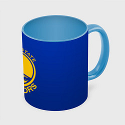 Кружка 3D GOLDEN STATE WARRIORS, цвет: 3D-белый + небесно-голубой