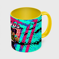 Кружка 3D Jojo, цвет: 3D-белый + желтый