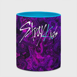 Кружка 3D Stray Kids, цвет: 3D-белый + небесно-голубой — фото 2