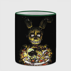 Кружка 3D Five Nights At Freddy's, цвет: 3D-зеленый кант — фото 2