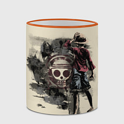 Кружка 3D One Piece, цвет: 3D-оранжевый кант — фото 2