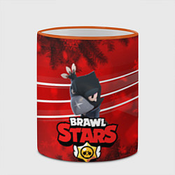 Кружка 3D BRAWL STARS CROW, цвет: 3D-оранжевый кант — фото 2