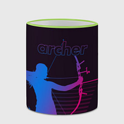 Кружка 3D Archer, цвет: 3D-светло-зеленый кант — фото 2