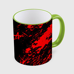 Кружка 3D АлисА, цвет: 3D-светло-зеленый кант