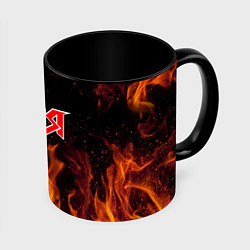 Кружка 3D АРИЯ, цвет: 3D-белый + черный