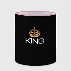 Кружка 3D Король, цвет: 3D-розовый кант — фото 2