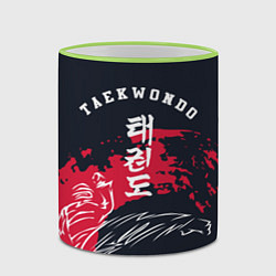 Кружка 3D Тхэквондо, цвет: 3D-светло-зеленый кант — фото 2