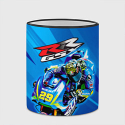Кружка 3D Suzuki MotoGP, цвет: 3D-черный кант — фото 2