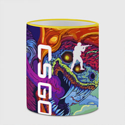 Кружка 3D CS GO HYPERBEAST, цвет: 3D-желтый кант — фото 2