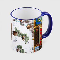 Кружка 3D Heroes of Might and Magic, цвет: 3D-синий кант
