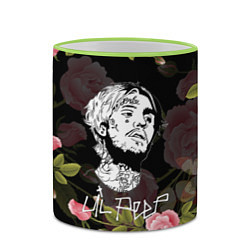 Кружка 3D LIL PEEP ROSES, цвет: 3D-светло-зеленый кант — фото 2