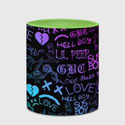 Кружка 3D LIL PEEP LOGOBOMBING, цвет: 3D-белый + светло-зеленый — фото 2