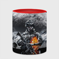 Кружка 3D Battlefield, цвет: 3D-белый + красный — фото 2