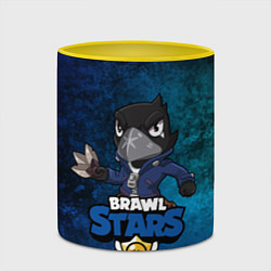 Кружка 3D Brawl Stars CROW, цвет: 3D-белый + желтый — фото 2