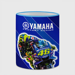 Кружка 3D Valentino Rossi, цвет: 3D-небесно-голубой кант — фото 2