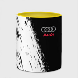Кружка 3D AUDI, цвет: 3D-белый + желтый — фото 2