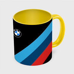 Кружка 3D BMW, цвет: 3D-белый + желтый