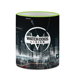 Кружка 3D WATCH DOGS:LEGION, цвет: 3D-светло-зеленый кант — фото 2