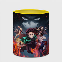 Кружка 3D KIMETSU NO YAIBA, цвет: 3D-белый + желтый — фото 2