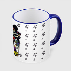 Кружка 3D Моя Геройская Академия, цвет: 3D-синий кант