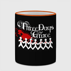 Кружка 3D Three days grace, цвет: 3D-оранжевый кант — фото 2